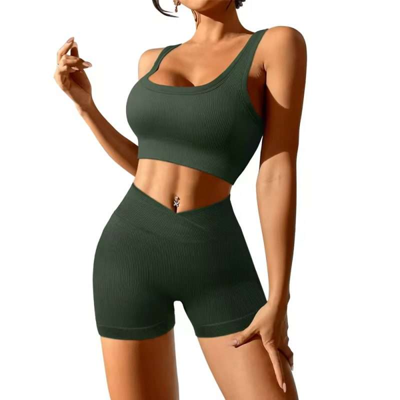 Custom Seamless OEM Women Workout Set 2025: Long Sleeve Top & Leggings