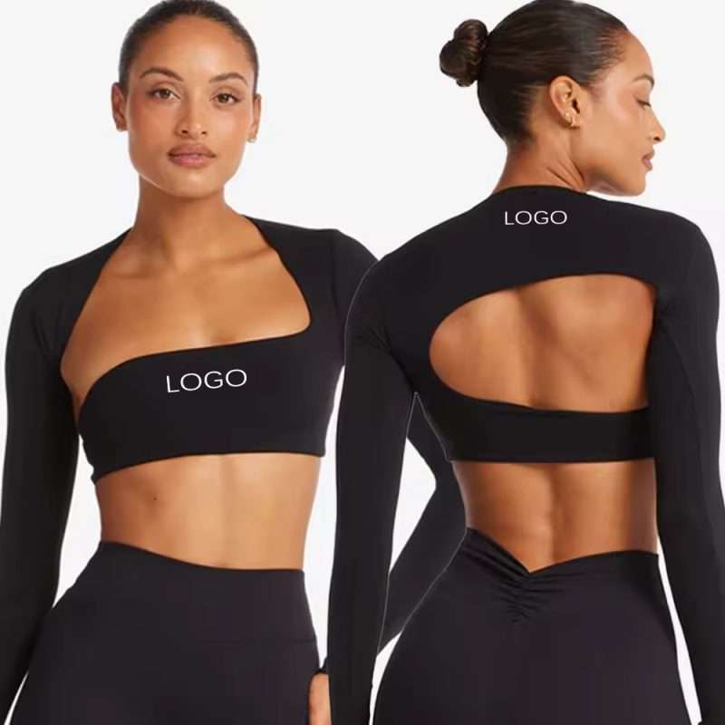 Custom Thick OEM Workout Top 2026: Breathable Long Sleeve Yoga Top for Women Gym