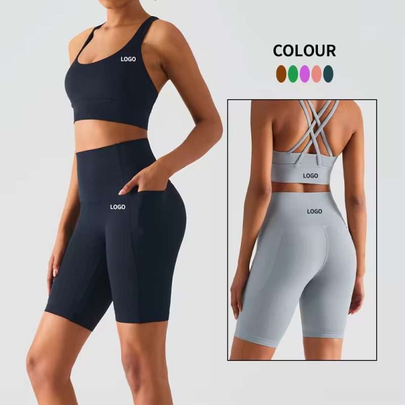 Custom Logo Women Workout Shorts 2025: High-Waist Breathable Fitness Shorts