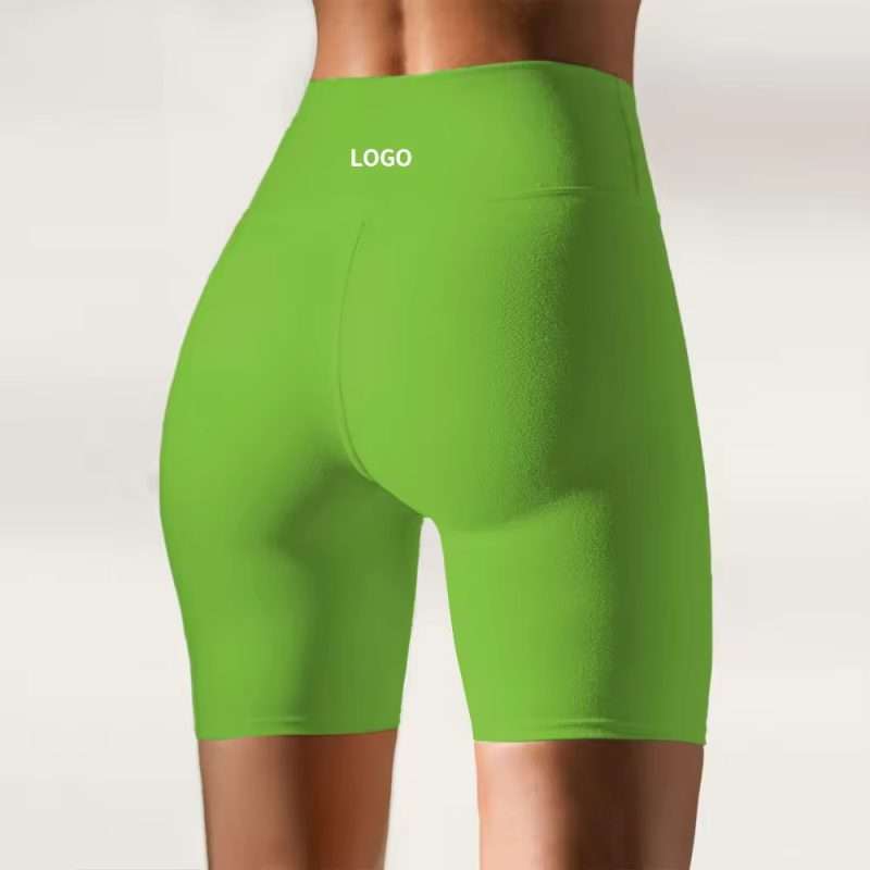 OEM Custom MIQI Activewear Shorts 2025: High Waist Yoga & Running Shorts