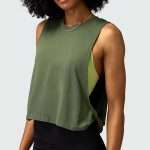 Custom Logo Yoga Tank Top 2025: Breathable Loose Cropped Running Top for Women