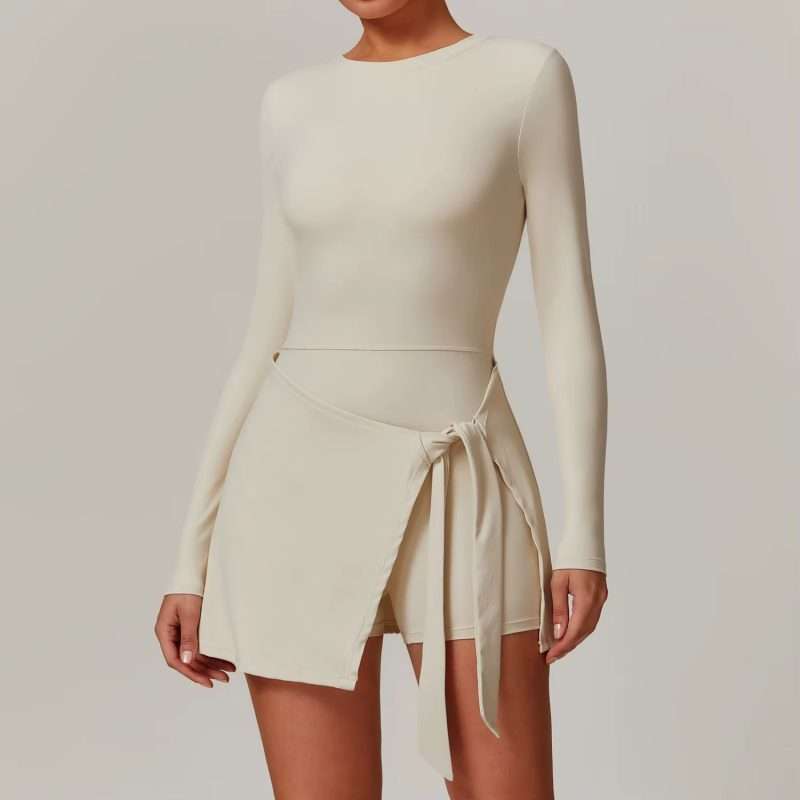 Custom Tennis Golf Dress 2026: Quick-Dry Long Sleeve Workout Outfit for Women