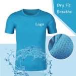 Custom Polyester Running T Shirt 2025 - Bulk Blank Workout Tee with Custom Printing