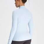 OEM Custom Lulu Style Yoga Jacket 2025: Slim Fit, Sweat Wicking & Stand Collar Design