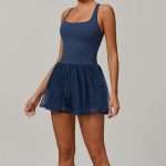 Custom Recycled Mesh Tennis Dress 2025 - Breathable Quick Dry Anti Glare Running Apparel