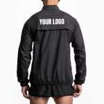 Custom Logo Polyester Hooded Jacket 2025 - Quick Dry Gym Windbreaker for Men