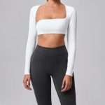 Custom Thick OEM Workout Top 2026: Breathable Long Sleeve Yoga Top for Women Gym