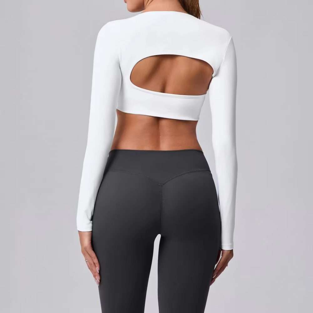 Custom Thick OEM Workout Top 2026: Breathable Long Sleeve Yoga Top for Women Gym