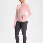 OEM Custom Lulu Style Yoga Jacket 2025: Slim Fit, Sweat Wicking & Stand Collar Design