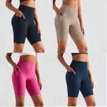 Custom Logo Women Workout Shorts 2025: High-Waist Breathable Fitness Shorts