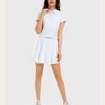 Custom Logo Womens Tennis Outfit 2025: 2-Piece Quick Dry Breathable Set