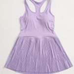Custom Womens Pleated Tennis Dress 2025 - Breathable 2 in 1 Outdoor Sports Yoga Set