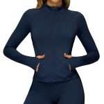 Custom Women Sports Jacket 2025 - Zip Sleeve Thumb Hole Yoga Top & Fitness Wear