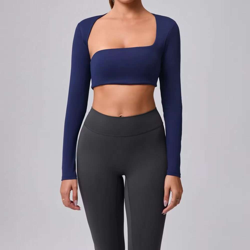 Custom Thick OEM Workout Top 2026: Breathable Long Sleeve Yoga Top for Women Gym
