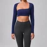 Custom Thick OEM Workout Top 2026: Breathable Long Sleeve Yoga Top for Women Gym