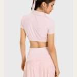 Custom Logo Womens Tennis Outfit 2025: 2-Piece Quick Dry Breathable Set