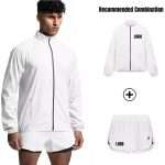 Custom Logo Polyester Hooded Jacket 2025 - Quick Dry Gym Windbreaker for Men