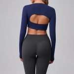 Custom Thick OEM Workout Top 2026: Breathable Long Sleeve Yoga Top for Women Gym