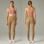 Ribbed 4-Way Stretch Sports Bra 2025: Cross Back Design for Ultimate Gym Performance