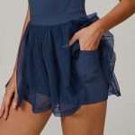 Custom Recycled Mesh Tennis Dress 2025 - Breathable Quick Dry Anti Glare Running Apparel
