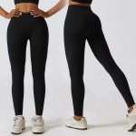 Custom OEM MIQI Spandex Yoga Leggings 2025 - Tummy Control & V Waist Design
