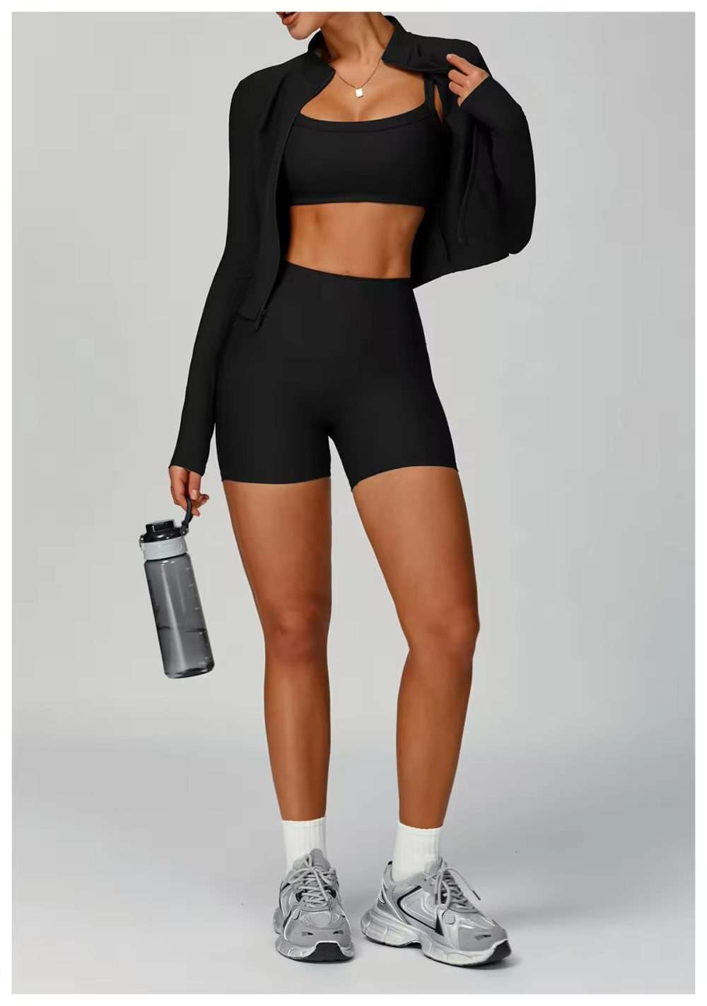 Custom 5 Piece Women Gym Set 2025 | OEM Seamless Fitness Activewear Set