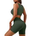 Custom Seamless OEM Women Workout Set 2025: Long Sleeve Top & Leggings