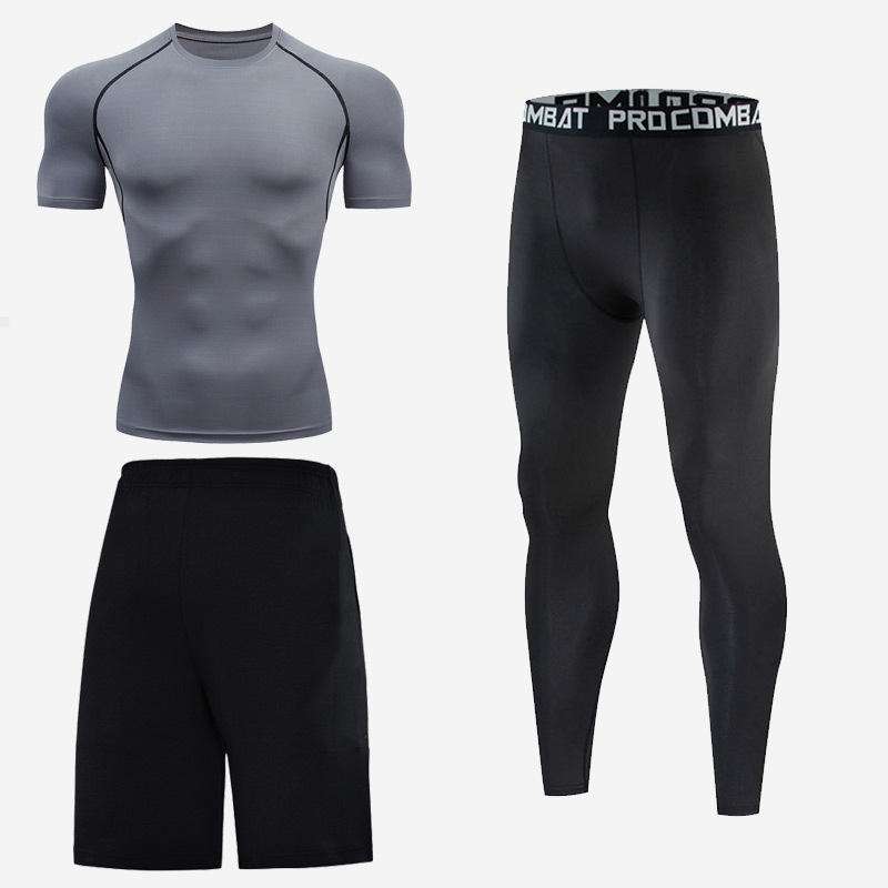custom mens 3 piece compression training set