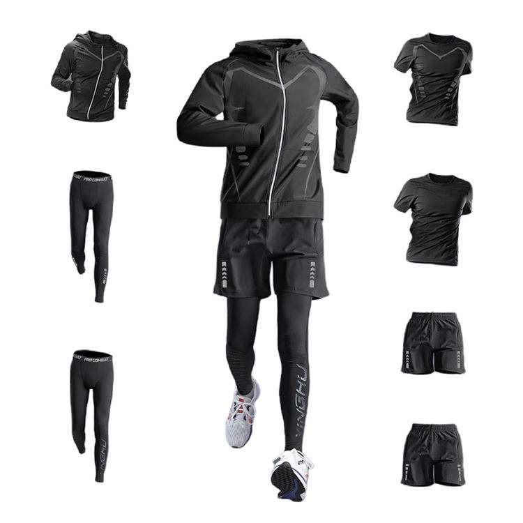 custom mens 4 way stretch training set
