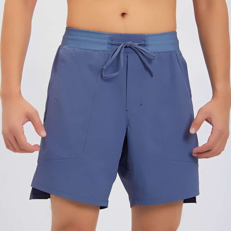 custom mens lightweight drawstring training shorts