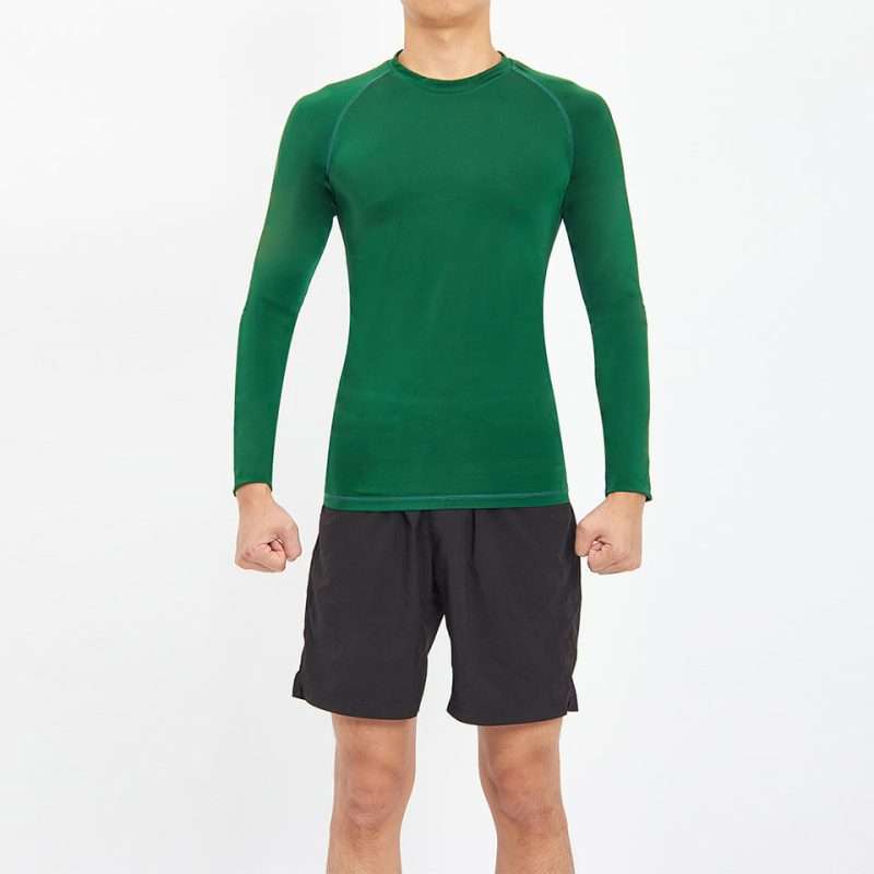 custom mens long sleeve compression rash guard