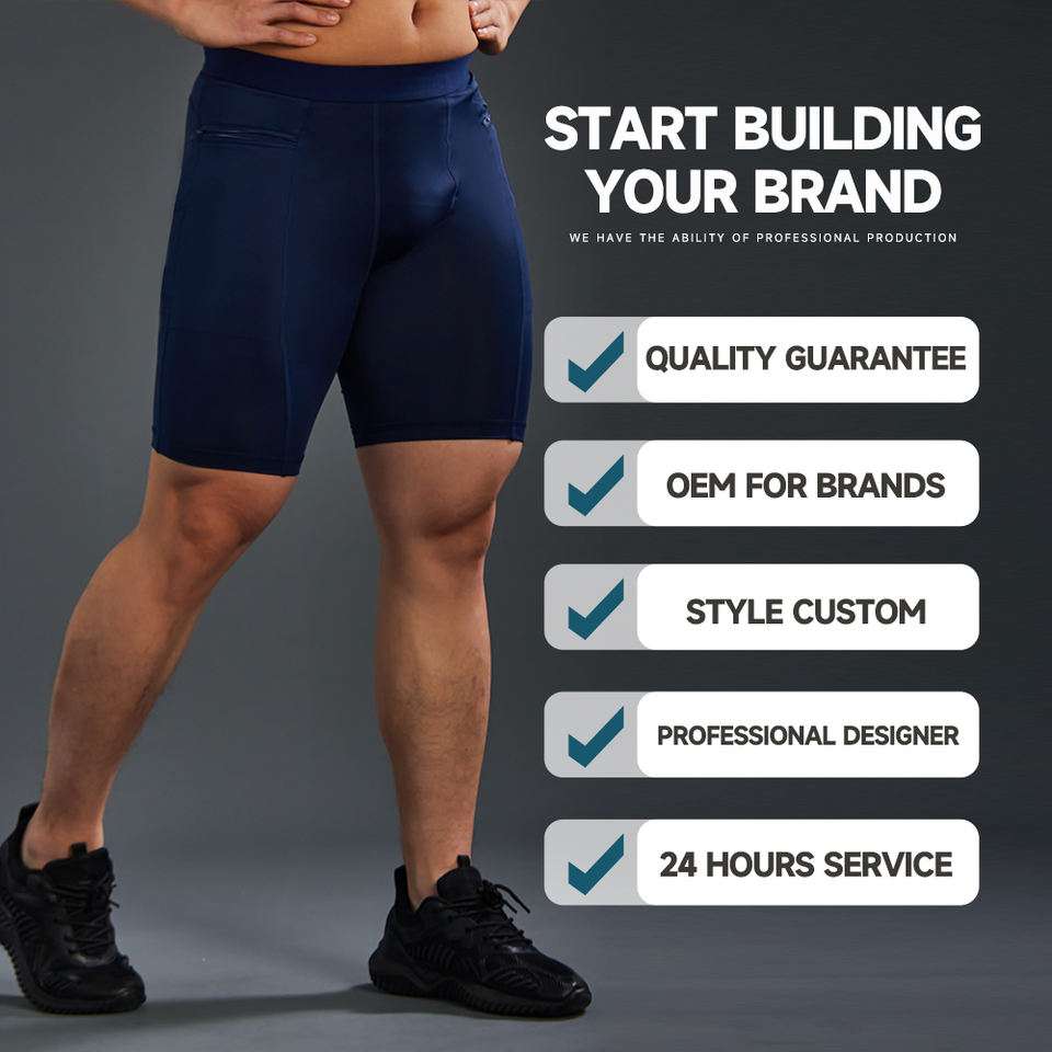 custom mens compression shorts